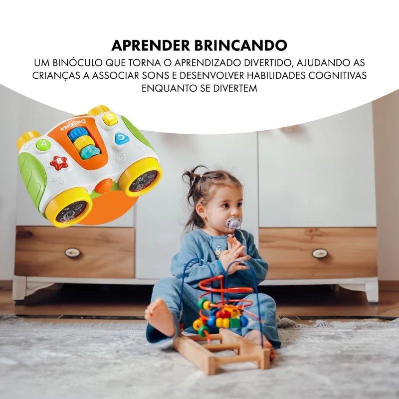 Binóculo Interativo Musical Para Bebê - Brinquedo interativo | Compre na Happy Kids Toys e aproveite! Frete Grátis 🚀