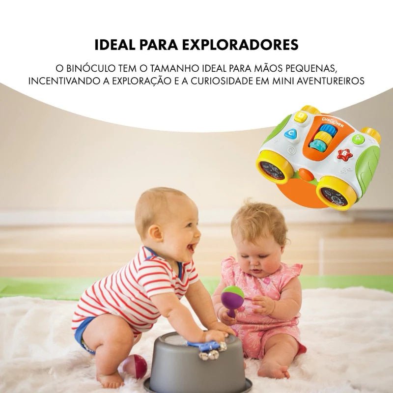 Binóculo Interativo Musical Para Bebê - Brinquedo interativo | Compre na Happy Kids Toys e aproveite! Frete Grátis 🚀
