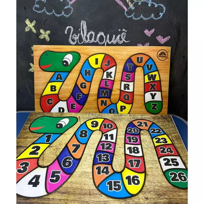 Quebra Cabeça educativo alfabeto e números - brinquedo educativo | Compre na Happy Kids Toys e aproveite! Frete Grátis 🚀